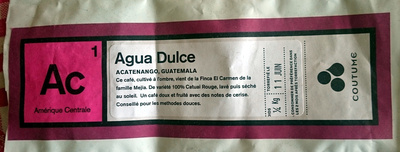 Café Agua Dulce - Café Coutume front packaging