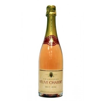 Champagne brut rosé front packaging