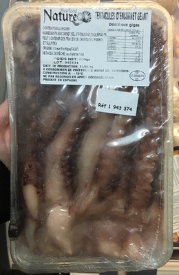 Tentacules d'encornet géant front packaging
