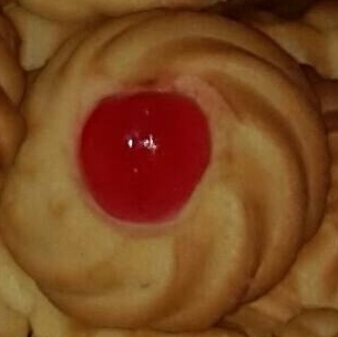 Sablés avec cerise confite