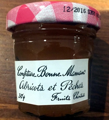 confiture abricots et pêches