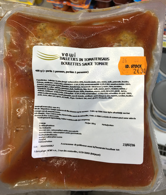 Boulettes sauce Tomate