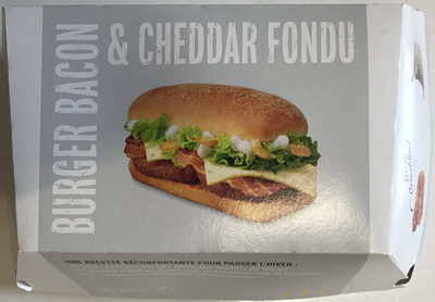 Burger Bacon & Cheddar fondu