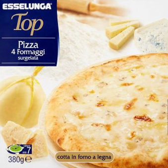 Pizza 4 formaggi surgelata