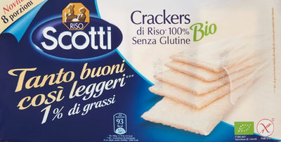 cracker di riso bio Riso Scotti front packaging