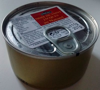 NOIX DE SAINT JACQUES au Naturel front packaging