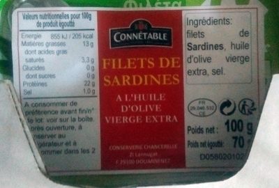 Filets de Sardines à l'Huile d'Olive Vierge Extra