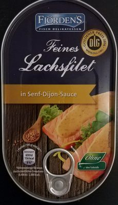 Feines Lachsfilet in Senf-Djon-Sauce