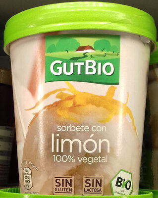 Sorbete con limón
