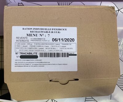 RIER - Menu N° 7 front packaging