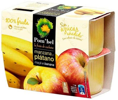 Compota de manzana y plátano