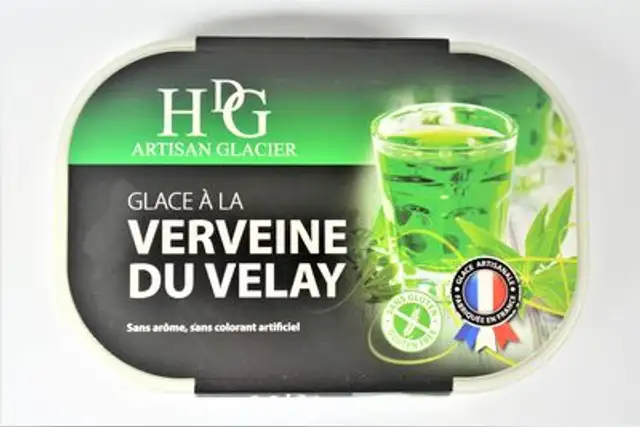 Glace à la VERVEINE DU VELAY front packaging