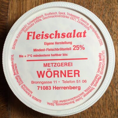 Fleischsalat front packaging