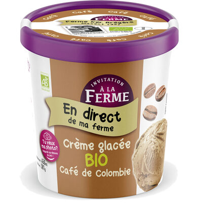Crème glacée bio au Café de Colombie
