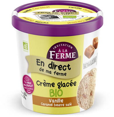 Crème Glacée bio Vanille Caramel beurre salé
