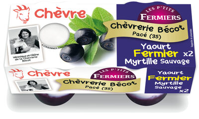 Yaourt chèvre fermier Myrtille