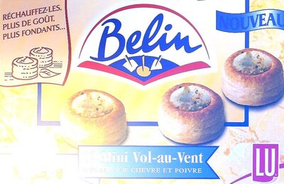Pepper goat cheese mini vol au vent front packaging