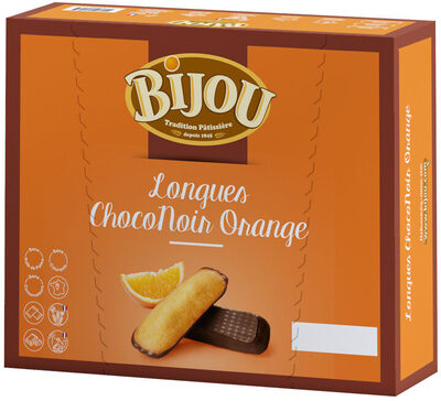 Longues ChocoNoir Orange front packaging