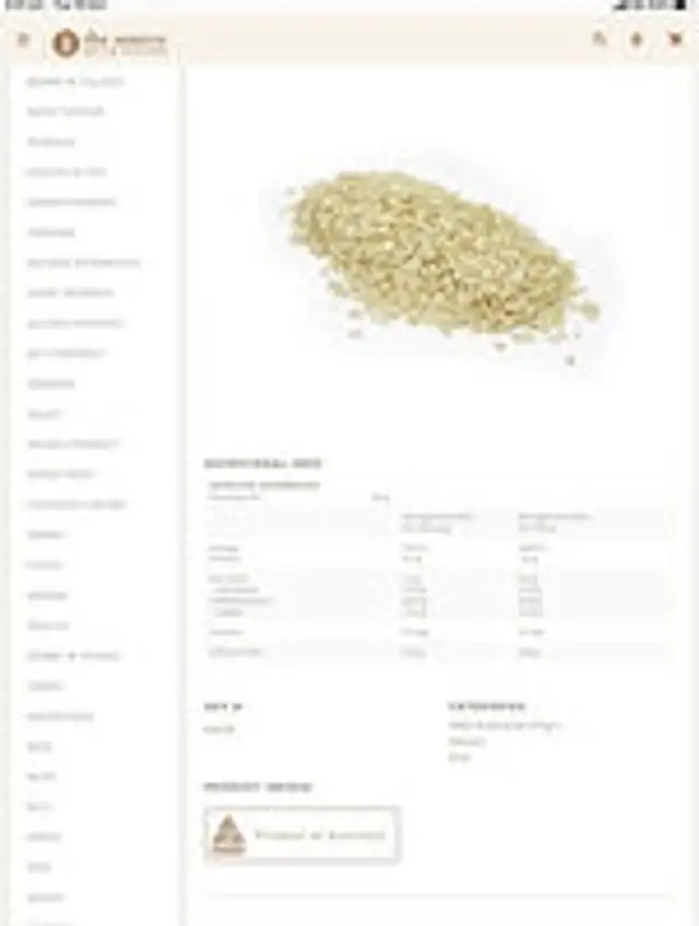 Australian biodynamic brown rice flakes