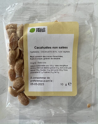 Cacahuètes non salées