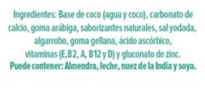 Alimento líquido de coco sin azúcar