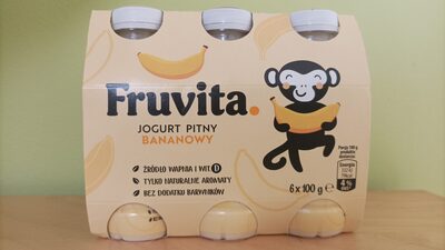 Jogurt pitny bananowy - Fruvita