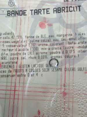 bande tarte abricots