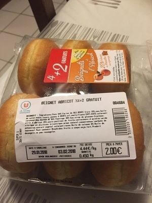 Beignets a l’abricot front packaging