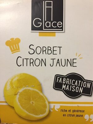 Sorbet citron jaune front packaging