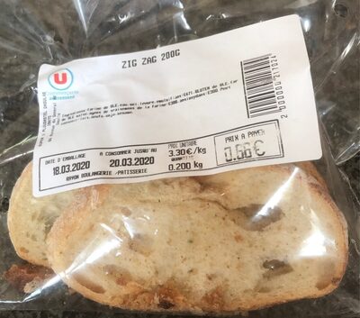 Zig zag front packaging