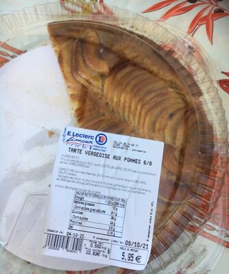 Tarte vergeoise aux pommes 6/8