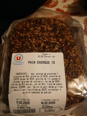 Pain energus 10 front packaging