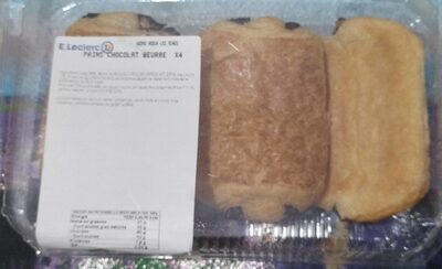 Pains Chocolat Beurre x4 front packaging