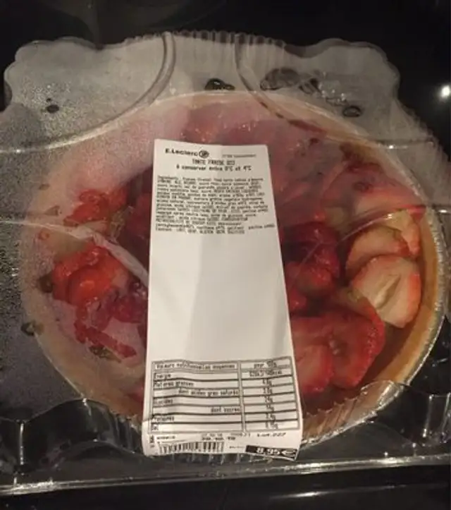 Tarte aux fraises front packaging