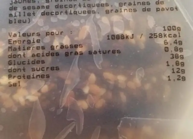 Pain viking nutrition facts table