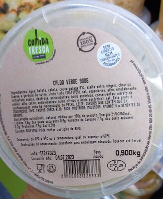 Caldo Verde 900g front packaging