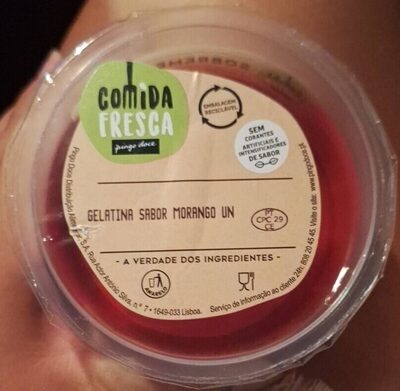 Gelatina Sabor Morango Un