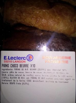 Pains au chocolat au beurre Leclerc x10