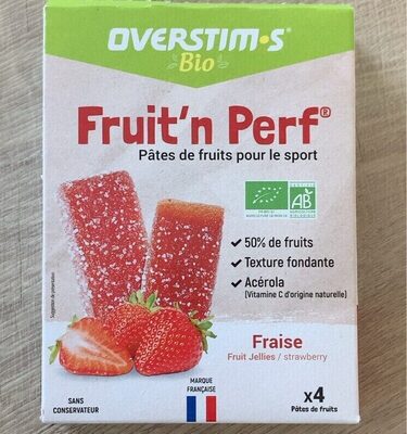 Fruit’n Perf bio fraise front packaging