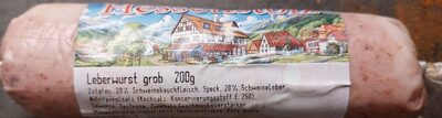 Leberwurst grob front packaging