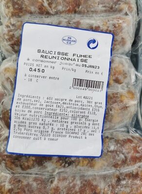 Saucisse fumée réunionnaise