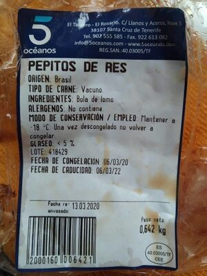 Pepitos de res