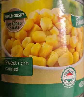 Консервирана сладка царевица front packaging