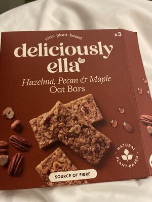 Hazelnut, Pecan & Maple Oat Bars