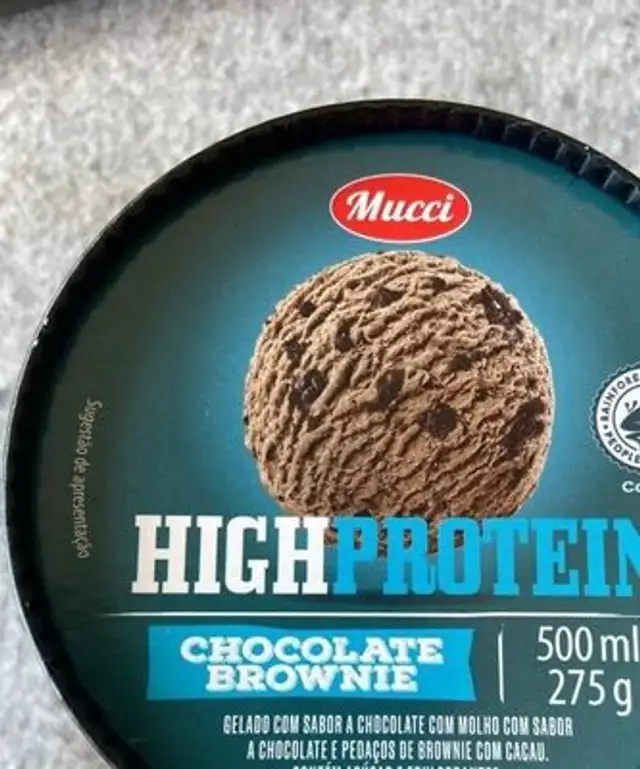 High Protein Chocolate Brownie Icecream front packaging