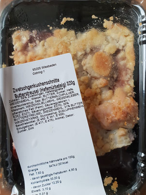 Zwetschgenkuchenschnitte Butterstreusel