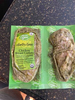 Organic Cilantro Lime Chicken Breast Cutlets