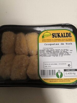 Croquetas de York Sukalde front packaging