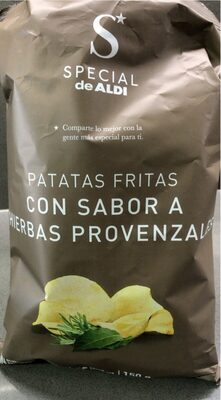 Patatas fritas con sabor a hierbas provenzales front packaging