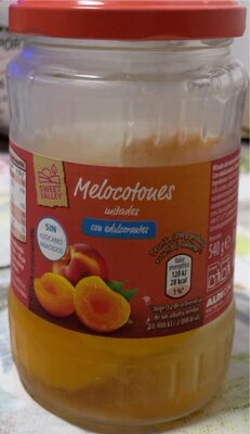 Melocotones mitades con edulcorante